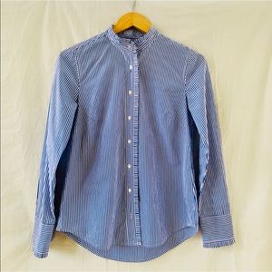 3/$25 J.crew blue and white button down size2